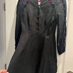 Chic Black Long Sleeve Dress